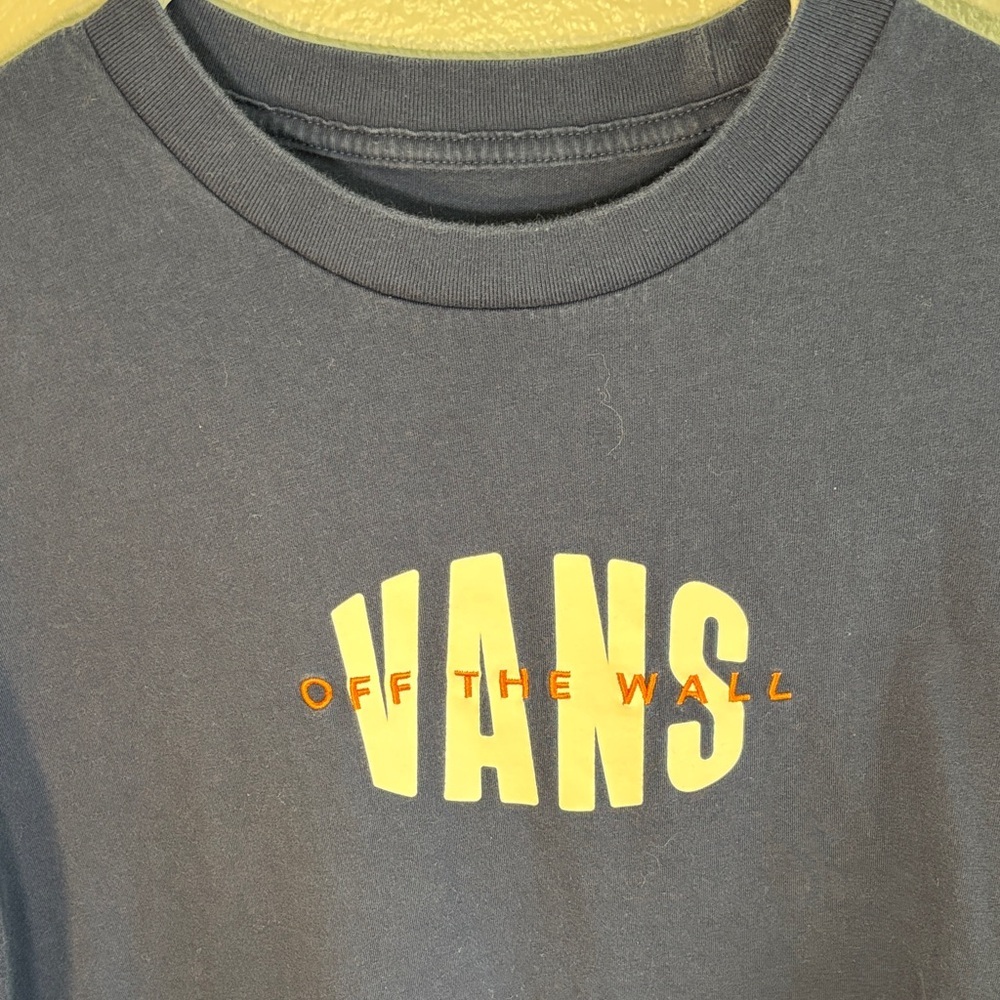 Vans Navy Blue Tee with White Logo -76sku - Picture 2 of 6
